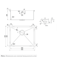 Seba Single Sink 550mm gallery detail image