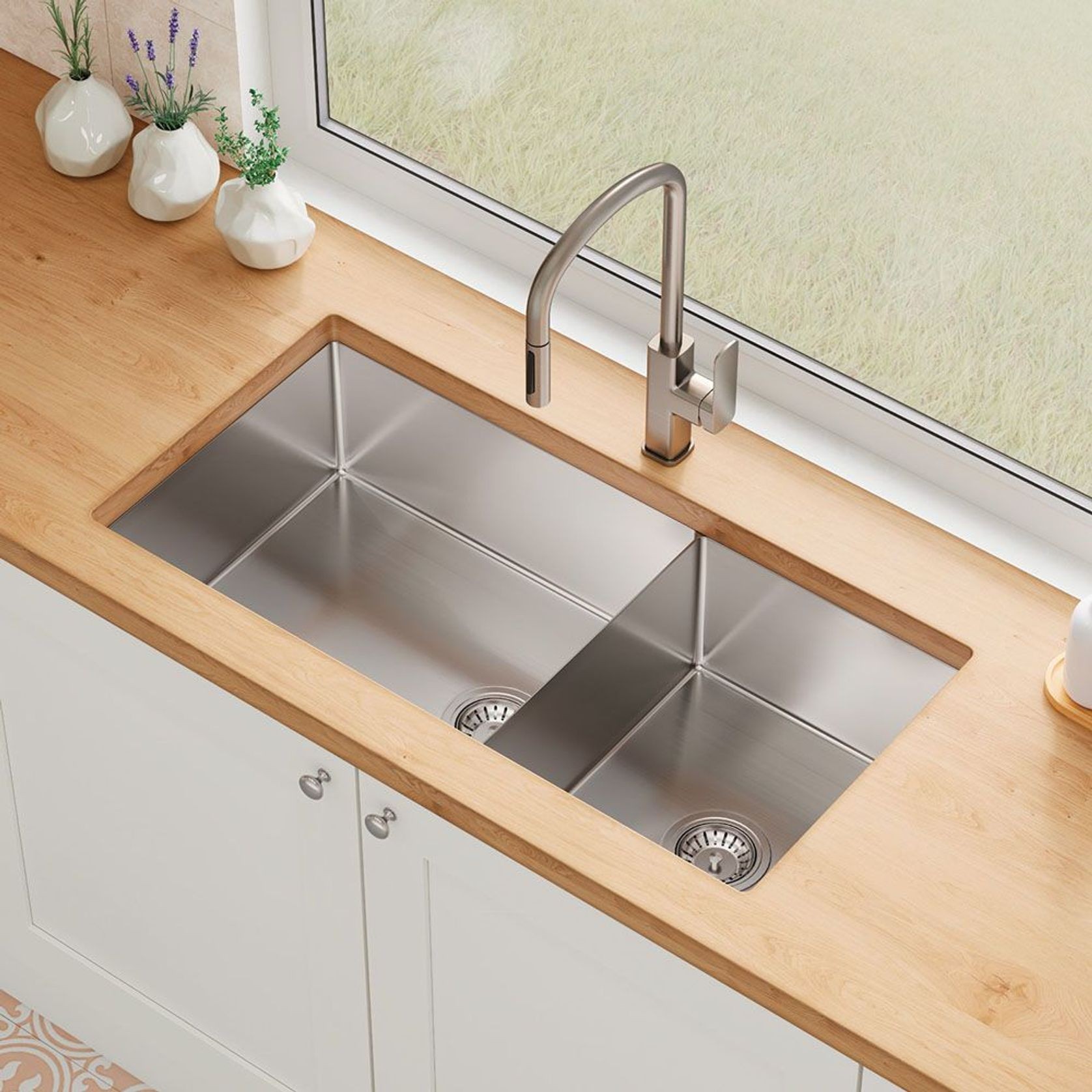 Hana 40L/27L Double Kitchen Sink gallery detail image