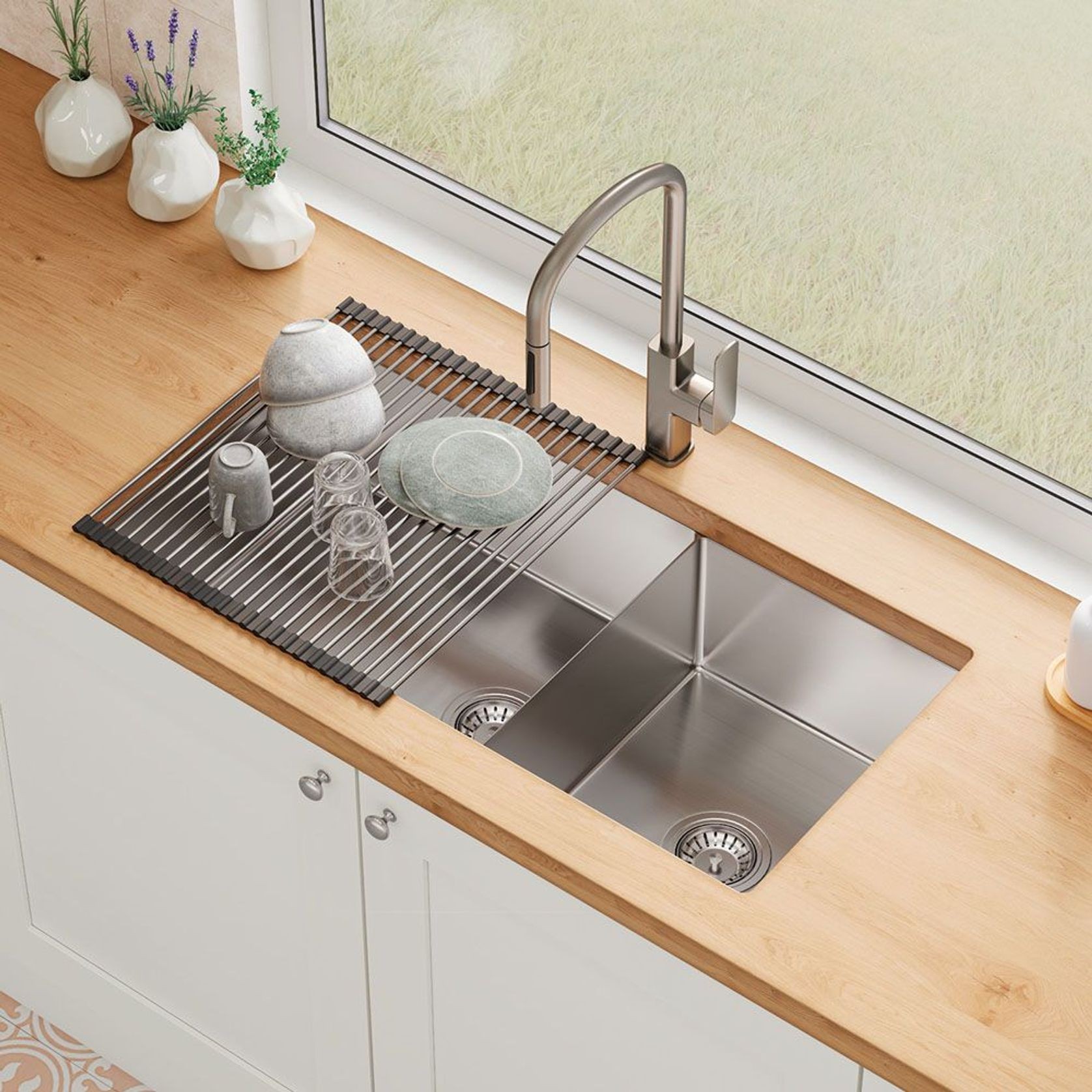 Hana 40L/27L Double Kitchen Sink gallery detail image