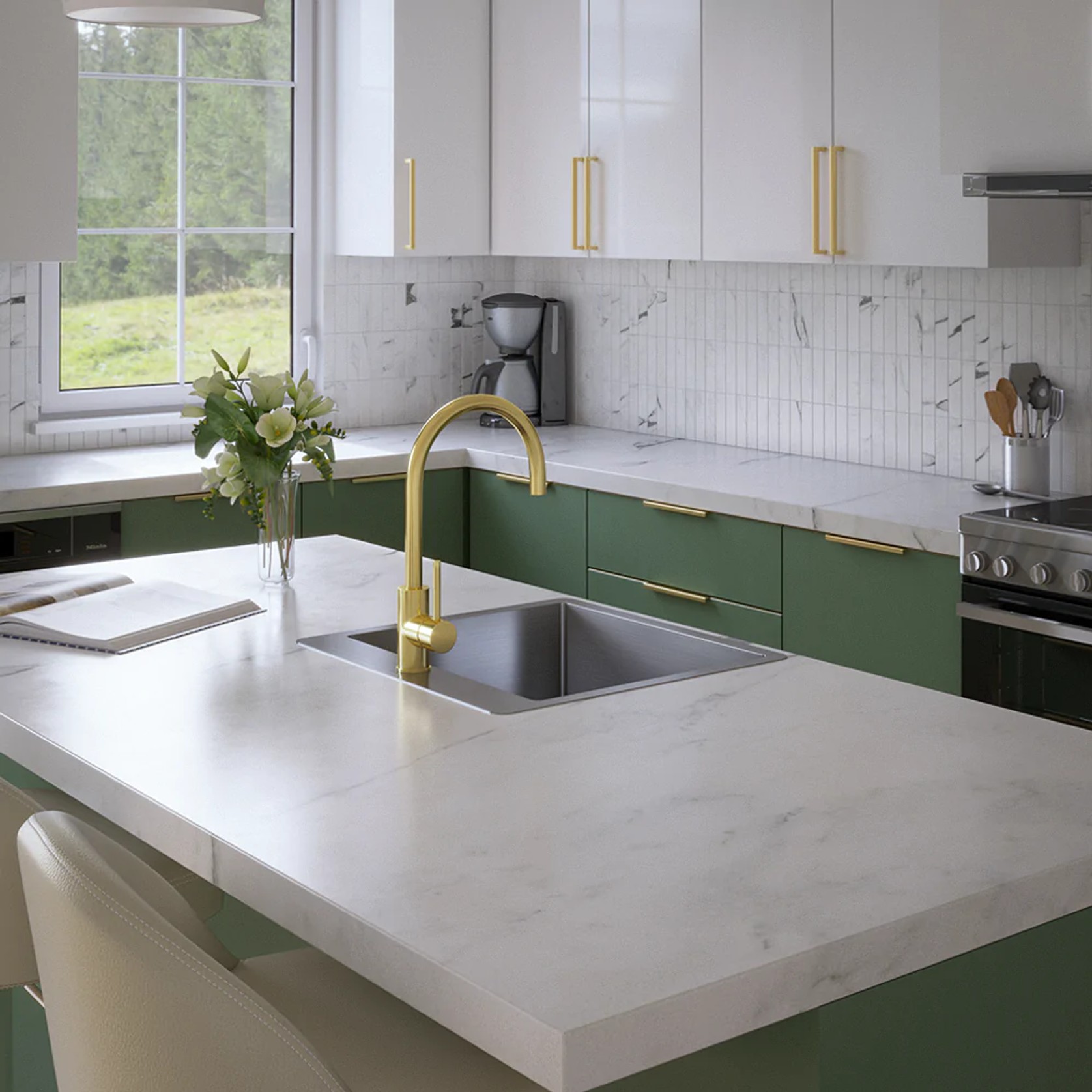 Leo 510x500 Single Bowl Tap Landing Sink gallery detail image