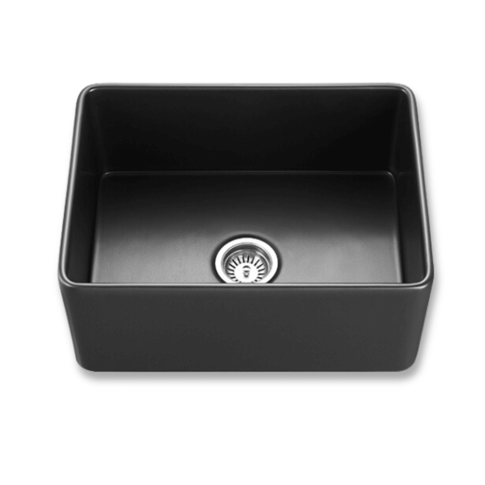 Black Butlers Sink 600mm European Fireclay - TK2418MB gallery detail image