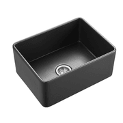 Black Butlers Sink 600mm European Fireclay - TK2418MB gallery detail image