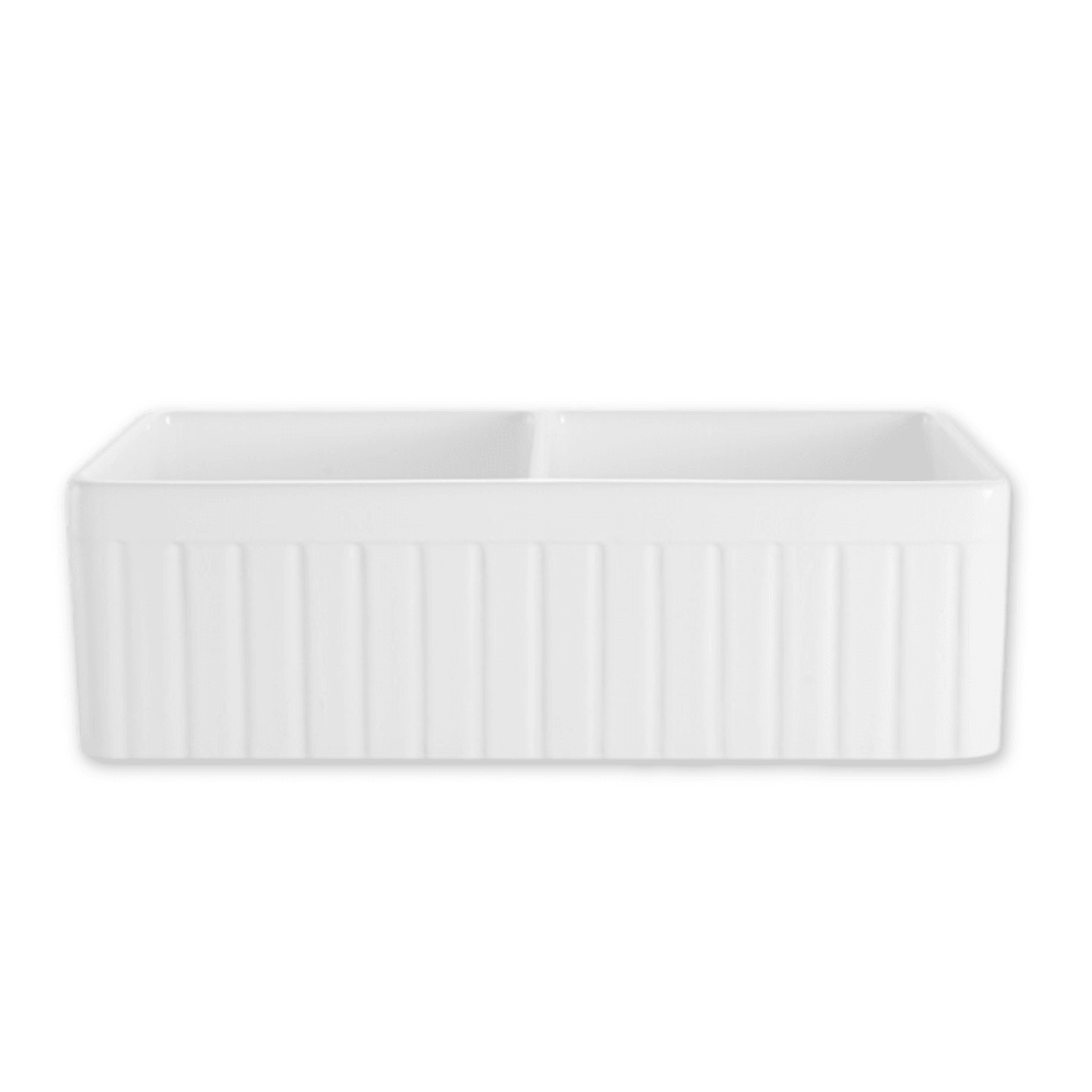 Butlers sink double fluted fireclay 828mm - TK3318TD gallery detail image