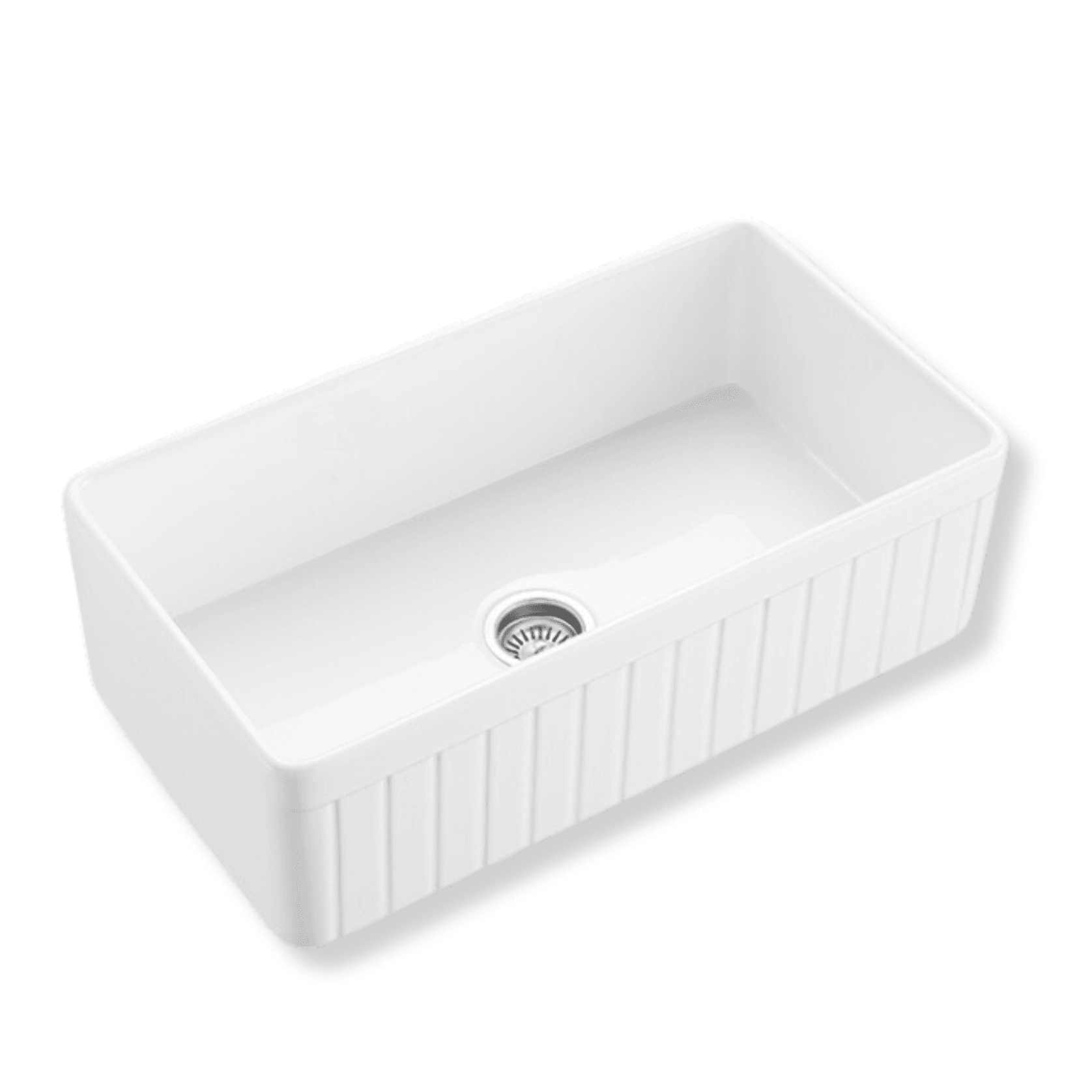 Large Butlers sink fluted fireclay 828mm - TK3318T gallery detail image