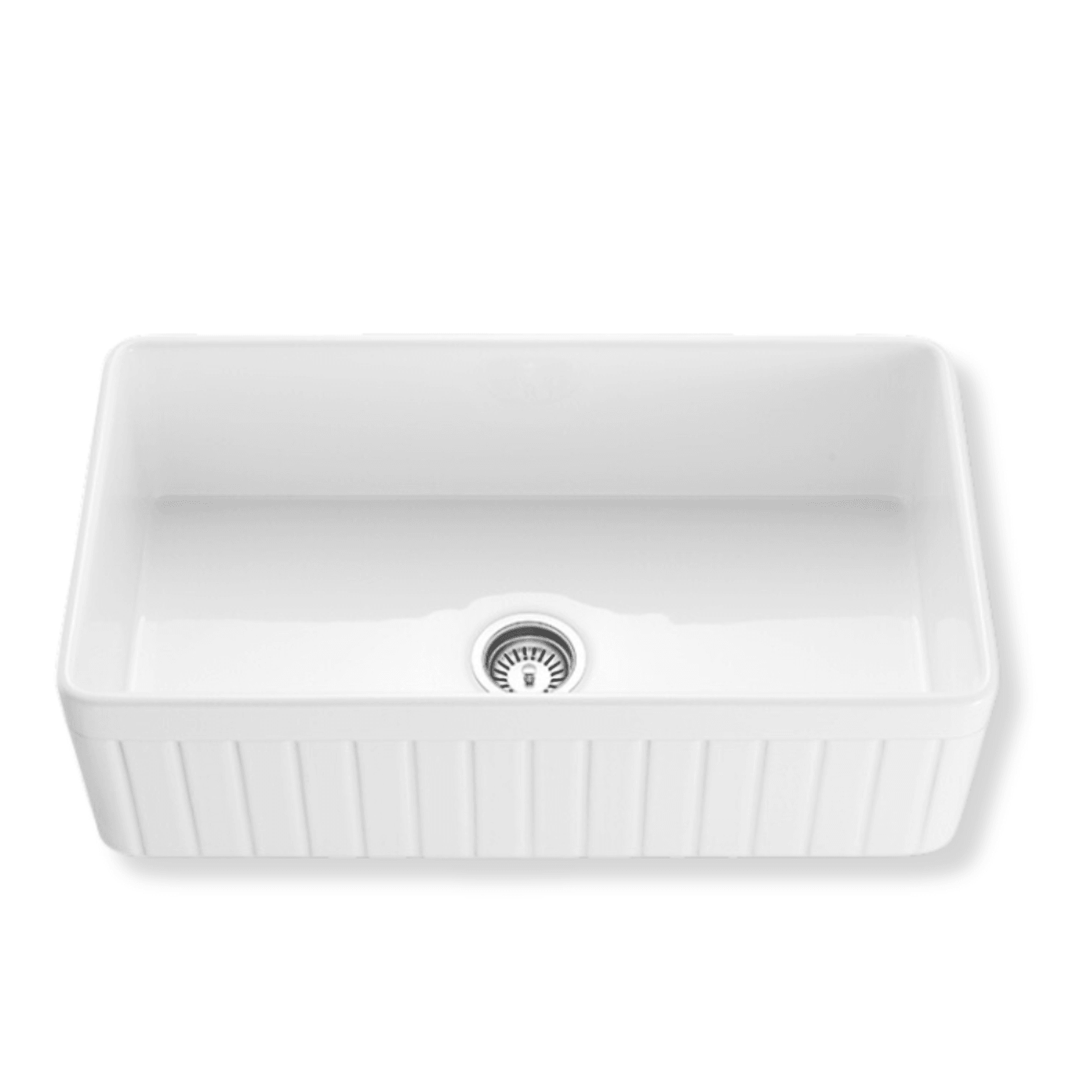 Large Butlers sink fluted fireclay 828mm - TK3318T gallery detail image