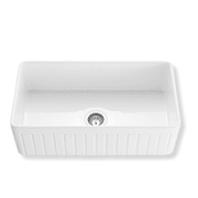 Large Butlers sink fluted fireclay 828mm - TK3318T gallery detail image