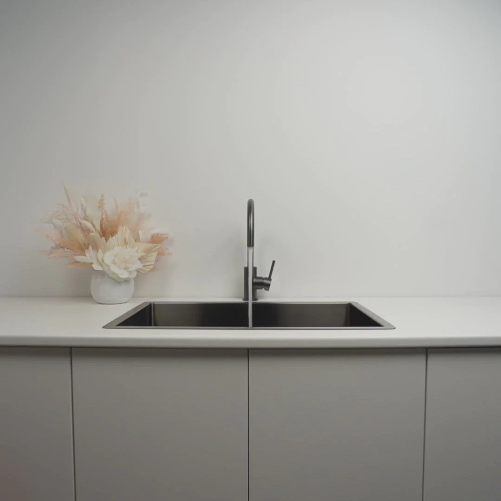 Brushed Gunmetal Madison 775x450 Double Bowl Sink gallery detail image
