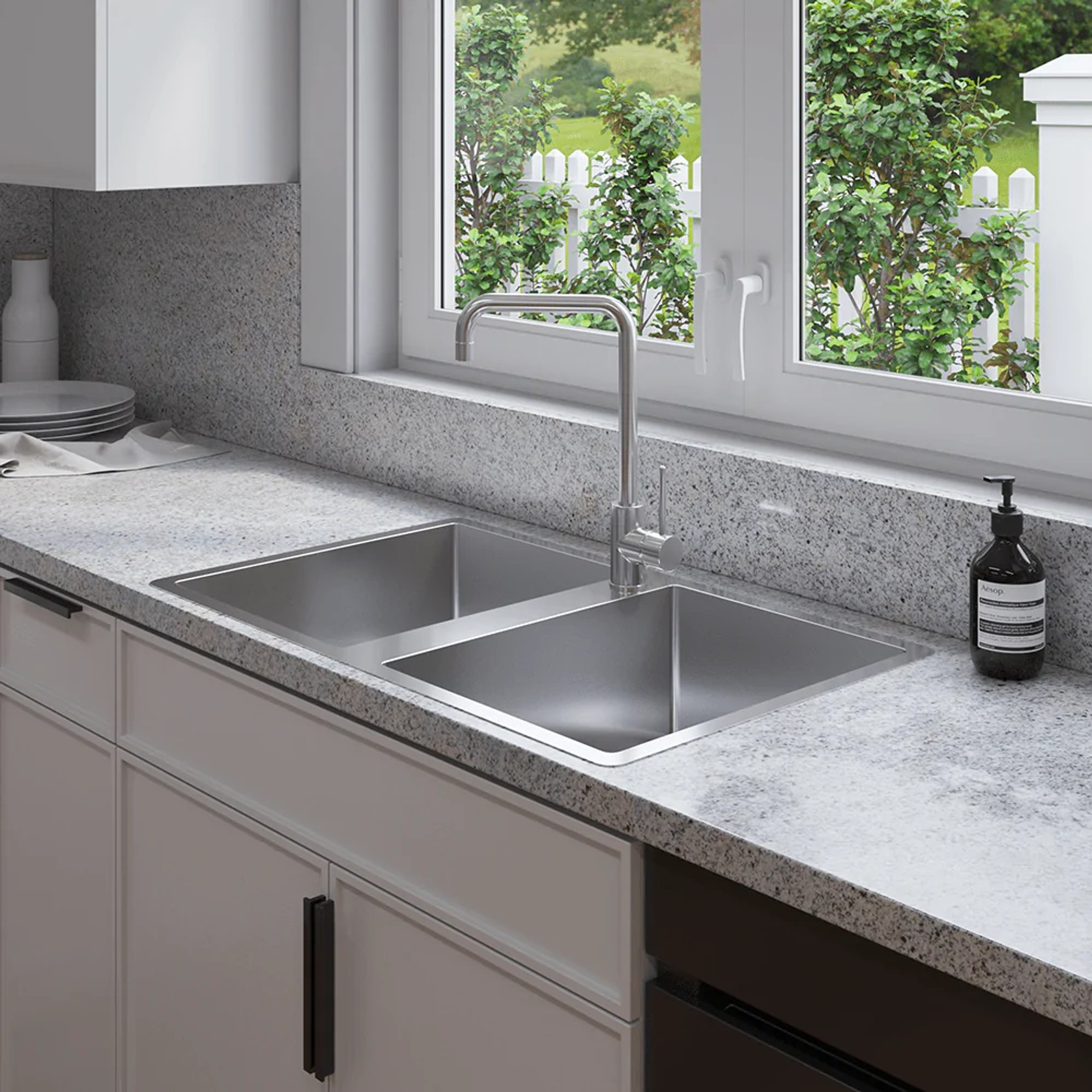 Jack 820x500 Double Bowl Tap Landing Sink gallery detail image