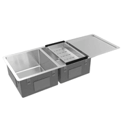 Orlando 1125x450 Double Bowl with Drain Board Sink gallery detail image