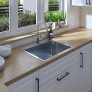 River 600x500 Medium Single Bowl Tap Landing Sink gallery detail image