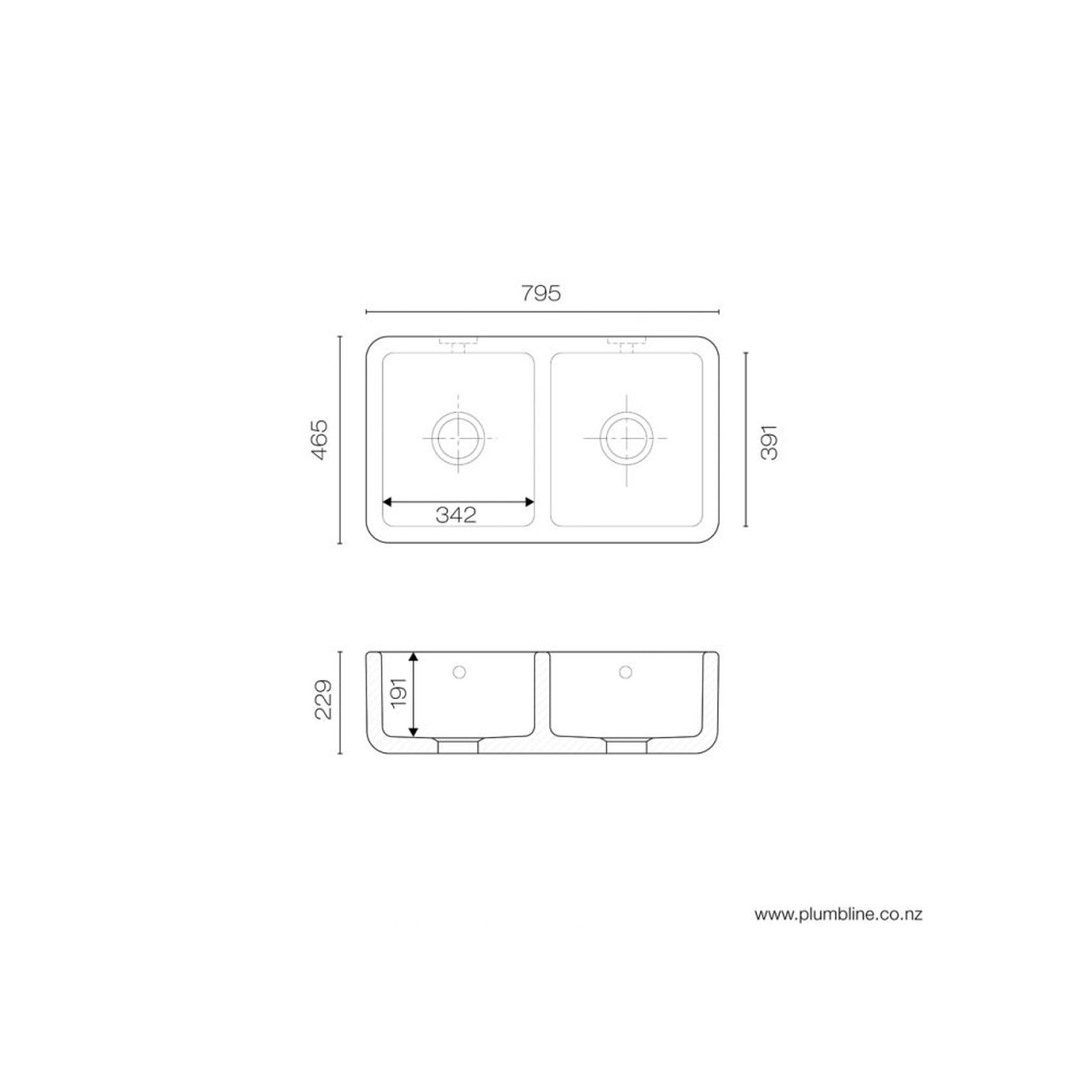 Classic 800 Double Butler Sink gallery detail image