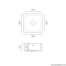 Classic Square 460 Sink gallery detail image