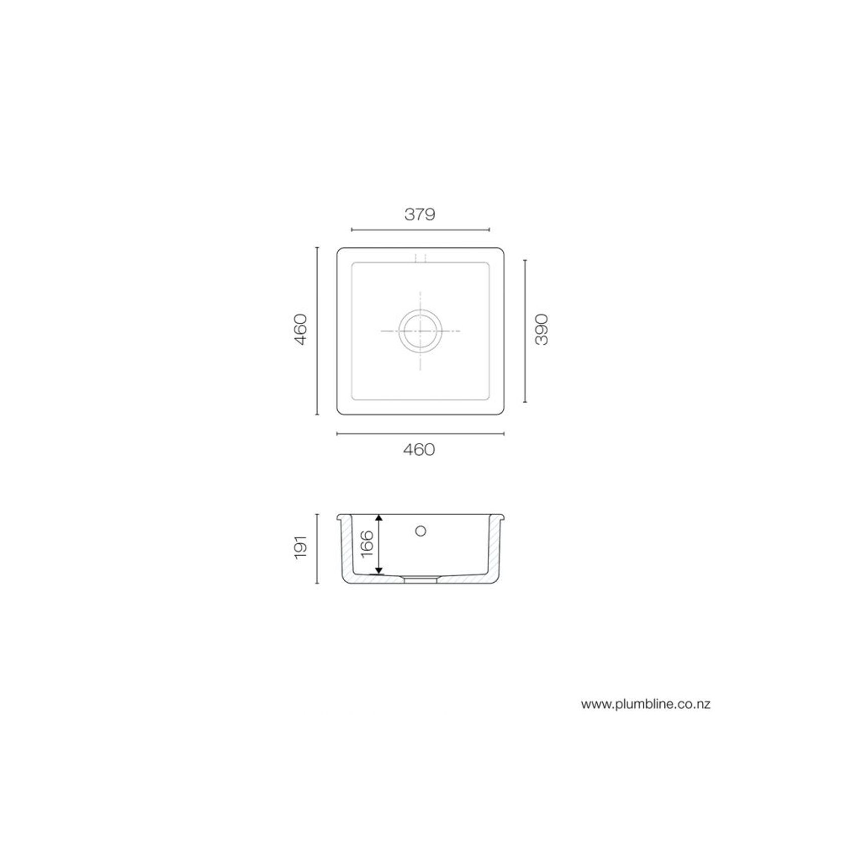 Classic Square 460 Sink gallery detail image