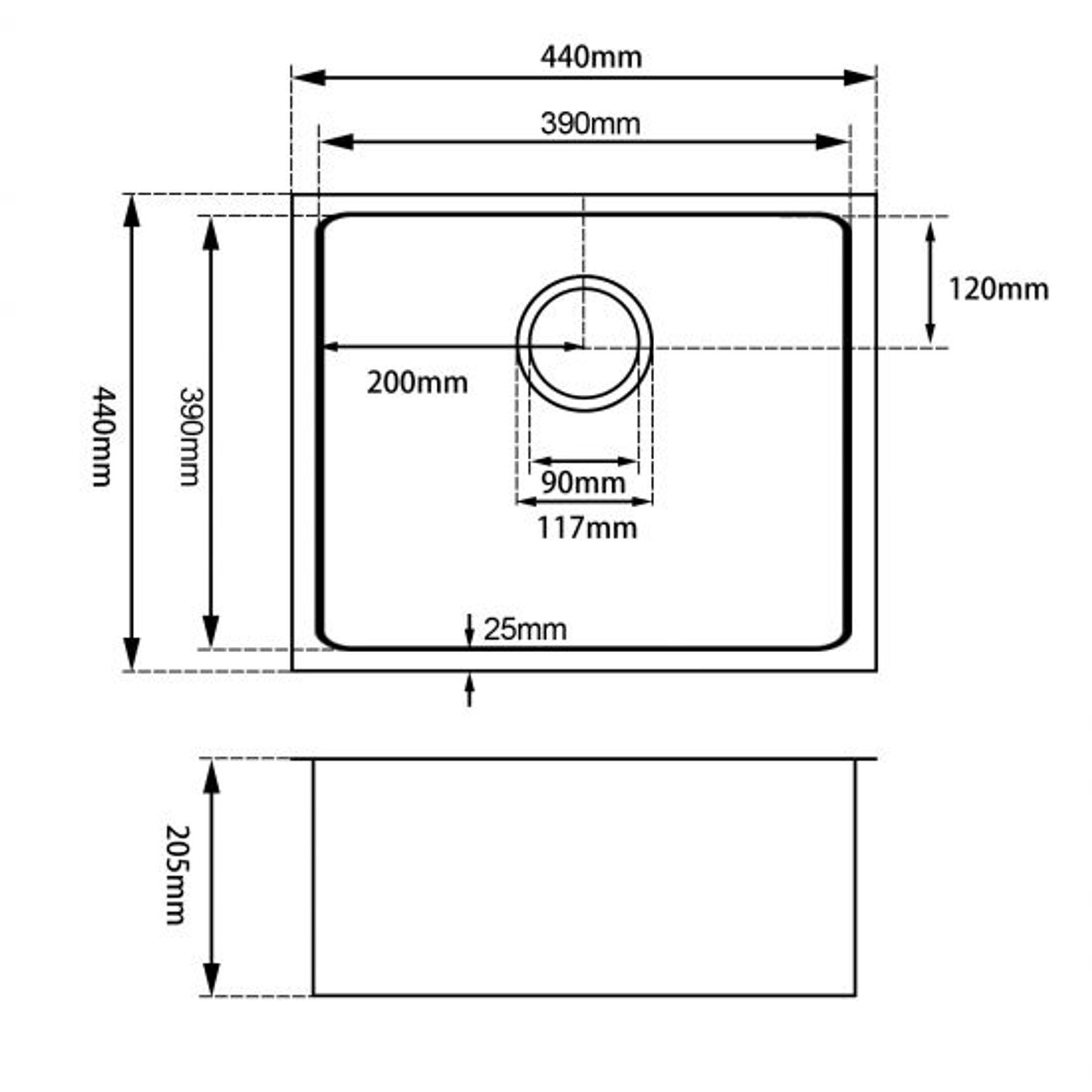 Stainless Steel Single Kitchen Sink Chrome gallery detail image