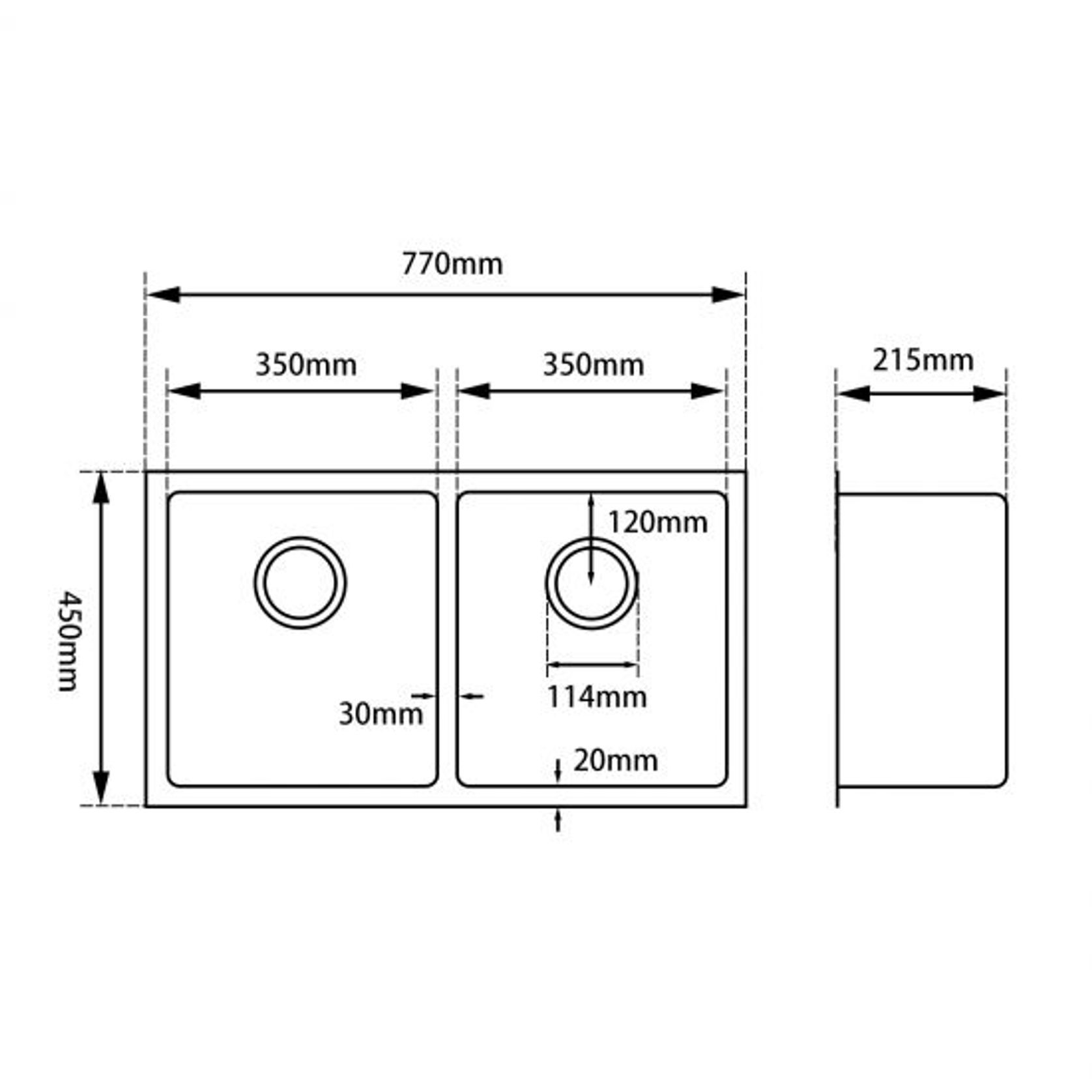 CH7745R.KS | Stainless Steel - Double gallery detail image