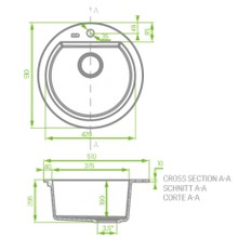 Laveo Granite Stone Sink Single Bowl  LO-SBD580T gallery detail image