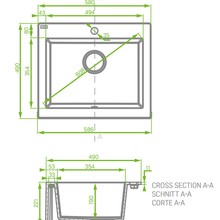 Laveo Granite Stone Sink Single Bowl LO-SBK410A gallery detail image