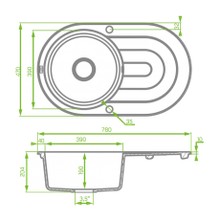 Laveo Granite Stone Sink Single Bowl LO-SBD581T gallery detail image