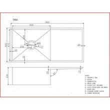 TWM4G 丨 S/S Kitchen Sink with Drainer Board gallery detail image