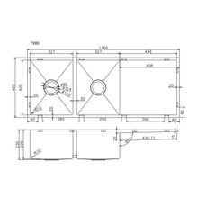 Stainless Steel Sink Double Bowl Brushed Brass gallery detail image