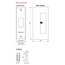 CaviLock CL200 Cavity Slider Door Handle gallery detail image