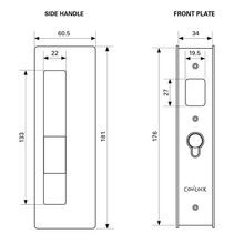 CaviLock CL400® Magnetic Cavity Slider Door Handle gallery detail image