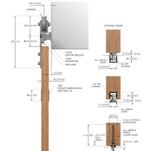 Brio Open Bar Rail for Sliding Doors gallery detail image