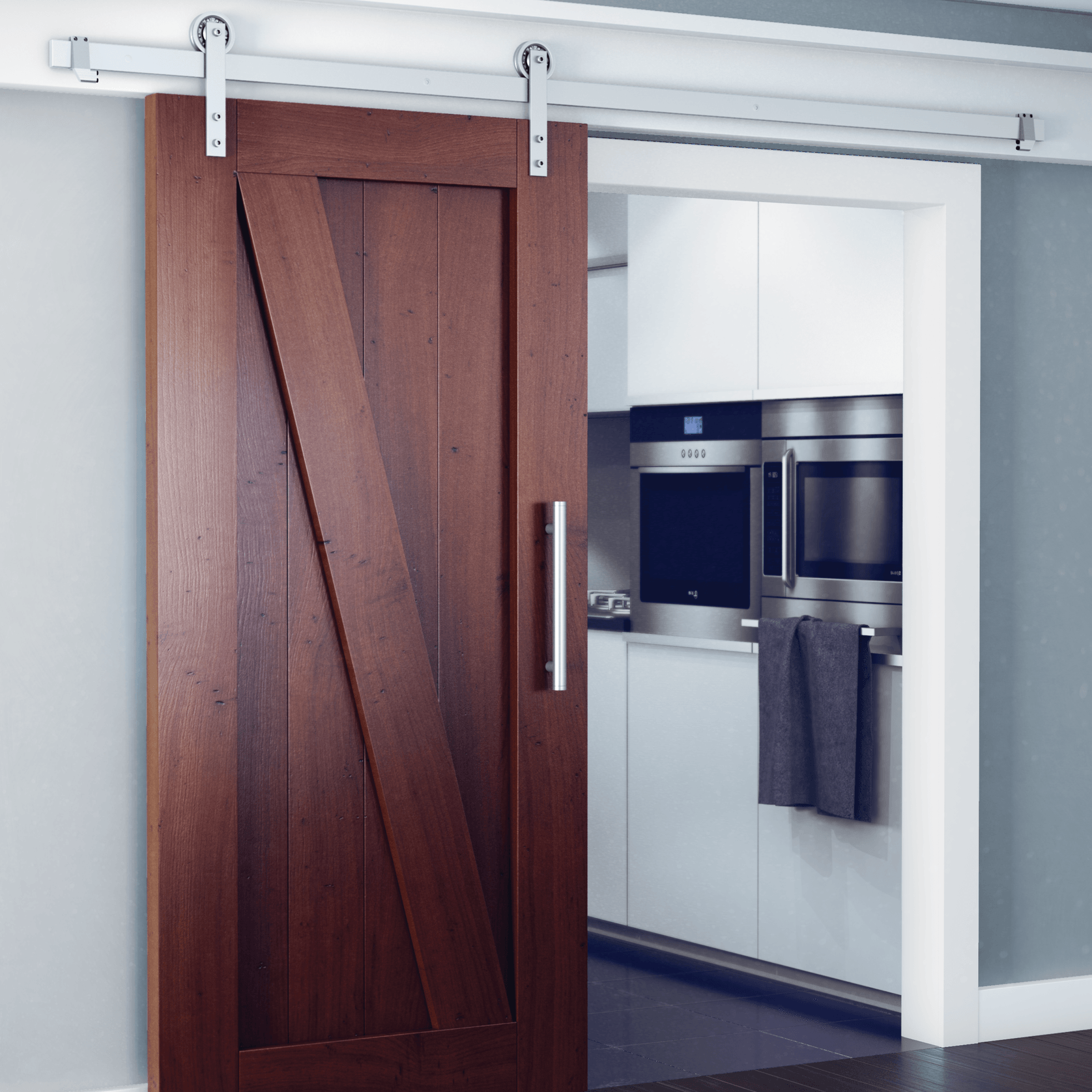 Brio Open Bar Rail for Sliding Doors gallery detail image