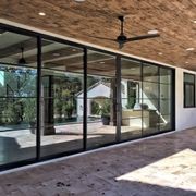 Steel Frame Glass External Sliding Doors - Galvanised P gallery detail image