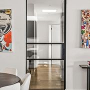 Steel Frame Glass Internal Sliding Doors - Galvanised P gallery detail image
