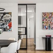 Steel Frame Glass Internal Sliding Doors - Galvanised P gallery detail image