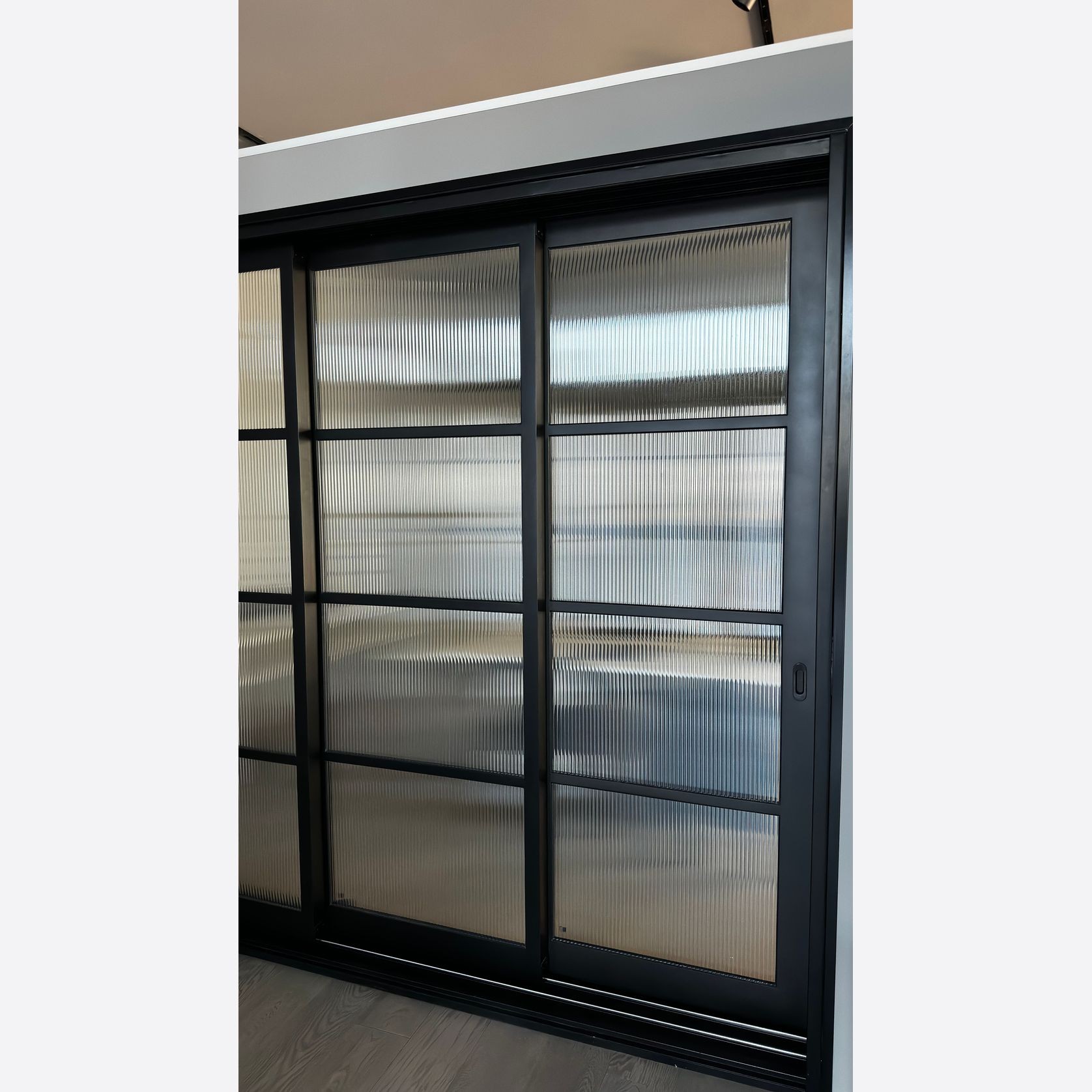 Steel Frame External Sliding Doors - Galvanised FPS50 gallery detail image