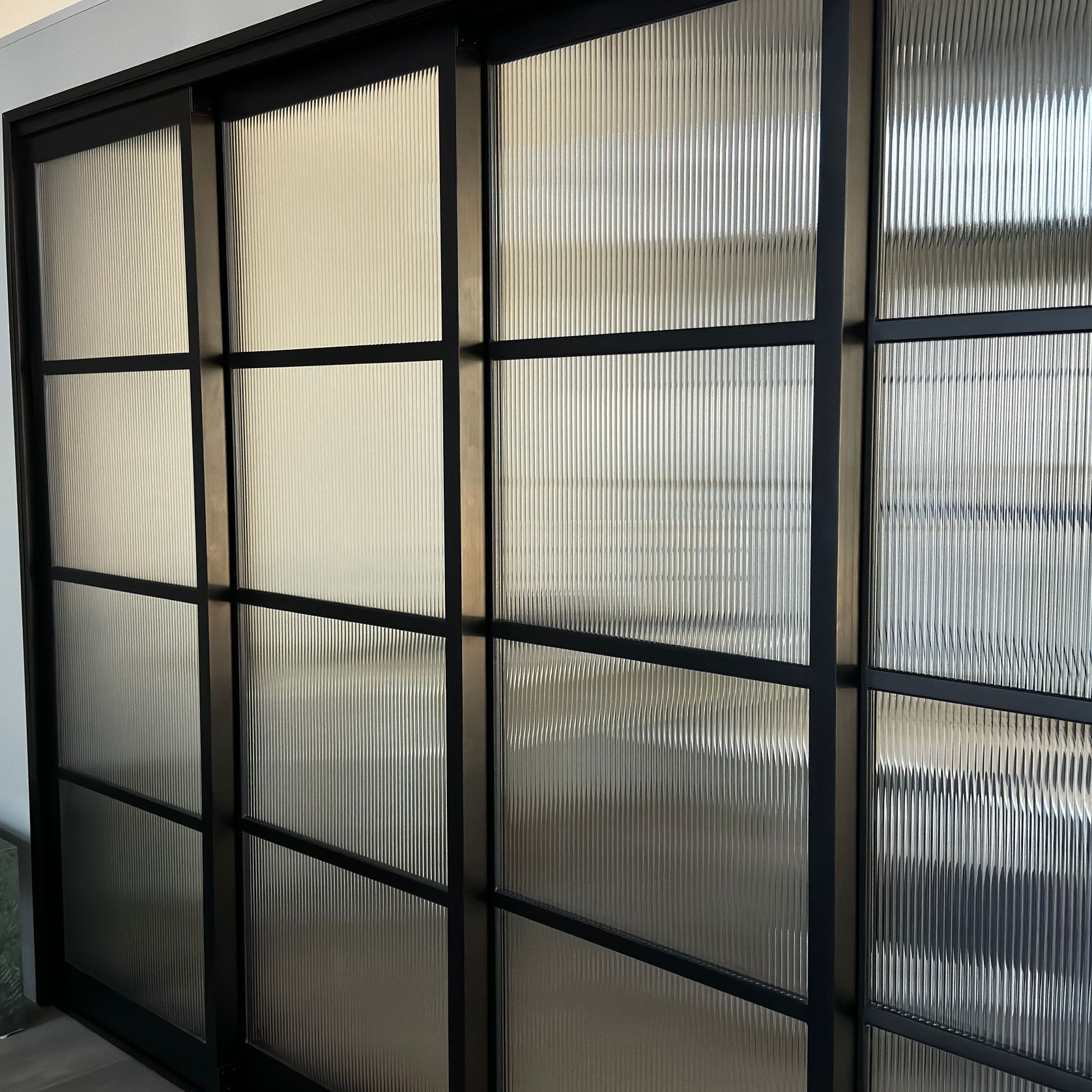Steel Frame External Sliding Doors - Galvanised FPS50 gallery detail image