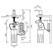 ASI Roval Bench Mounted Automatic Soap Dispenser gallery detail image