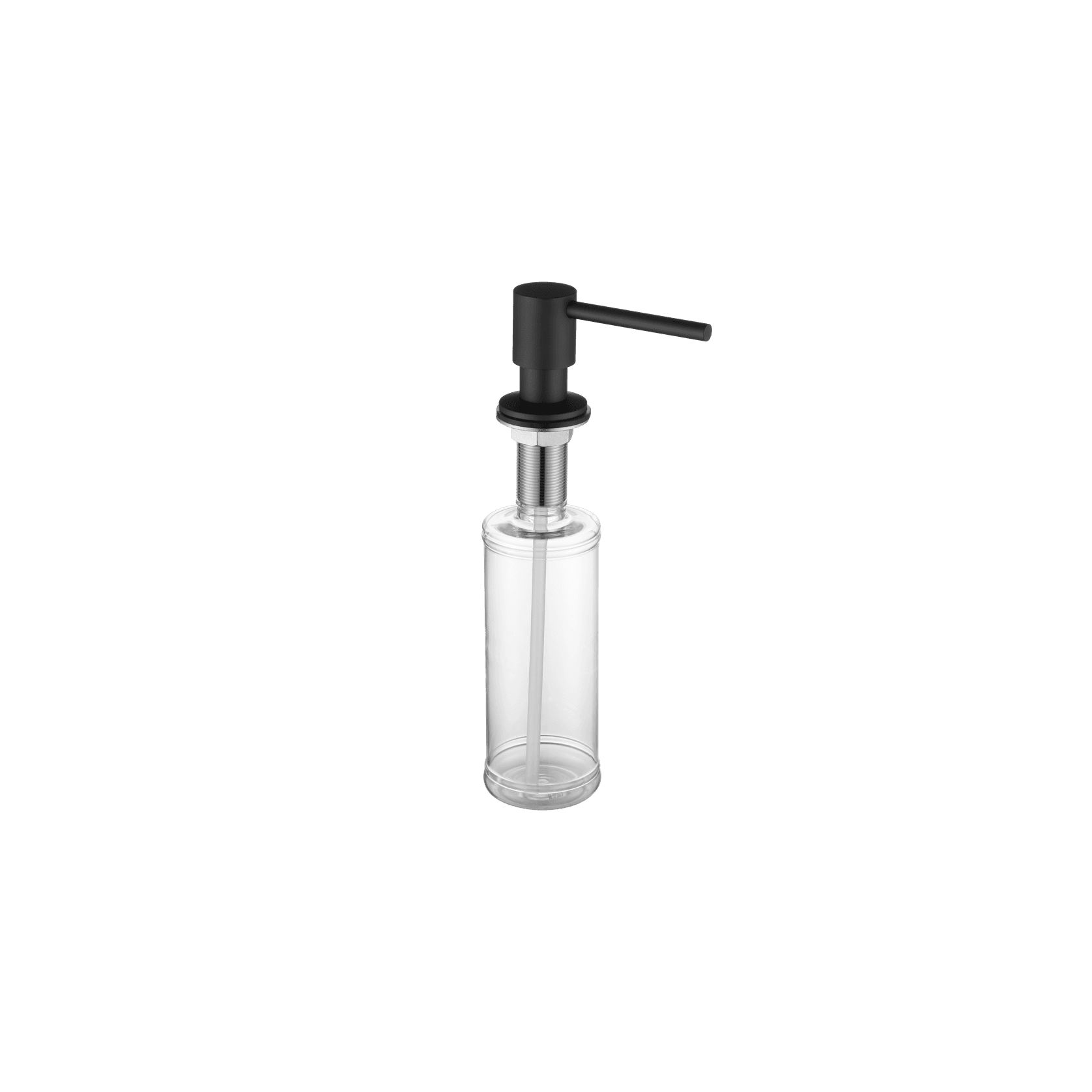 Aspen In-Bench Soap Dispenser Matte Black gallery detail image