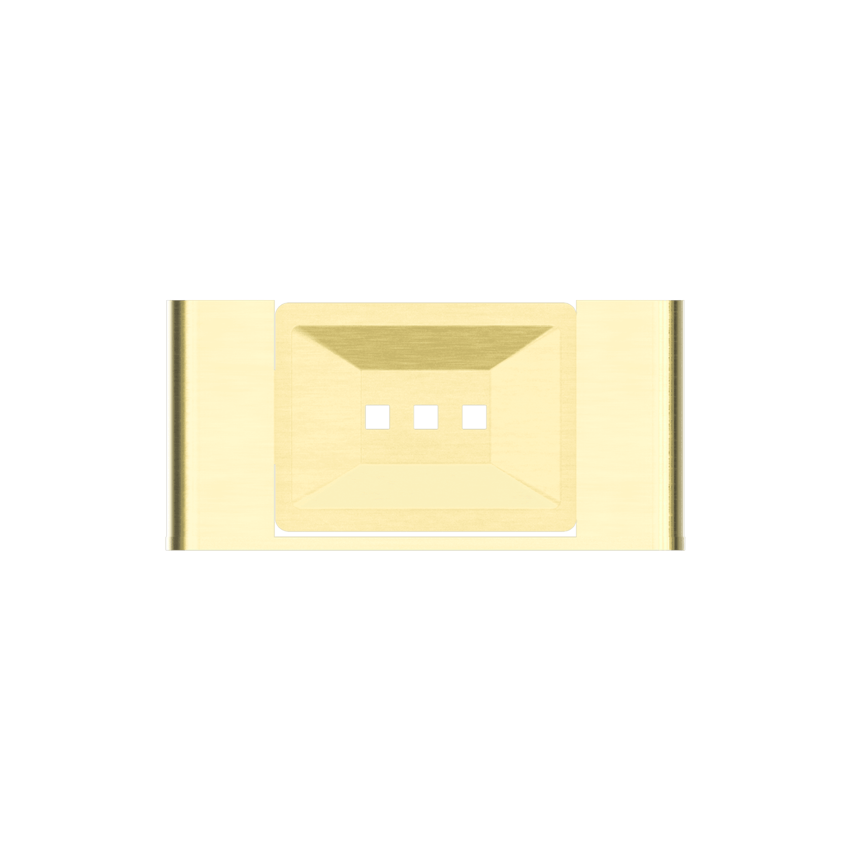 Bianca Soap Dish Holder | Brushed Gold gallery detail image