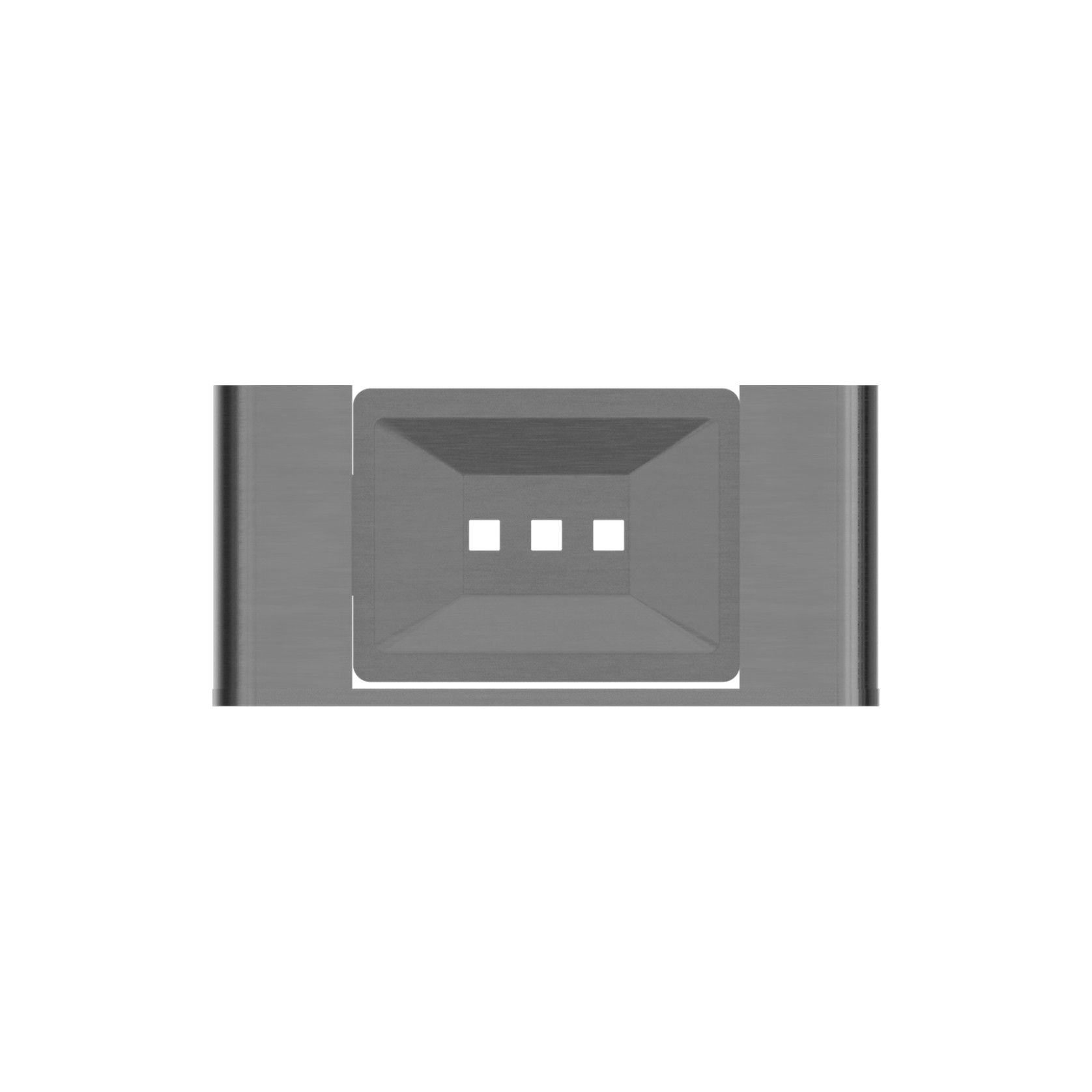 Bianca Soap Dish Holder | Gun Metal gallery detail image