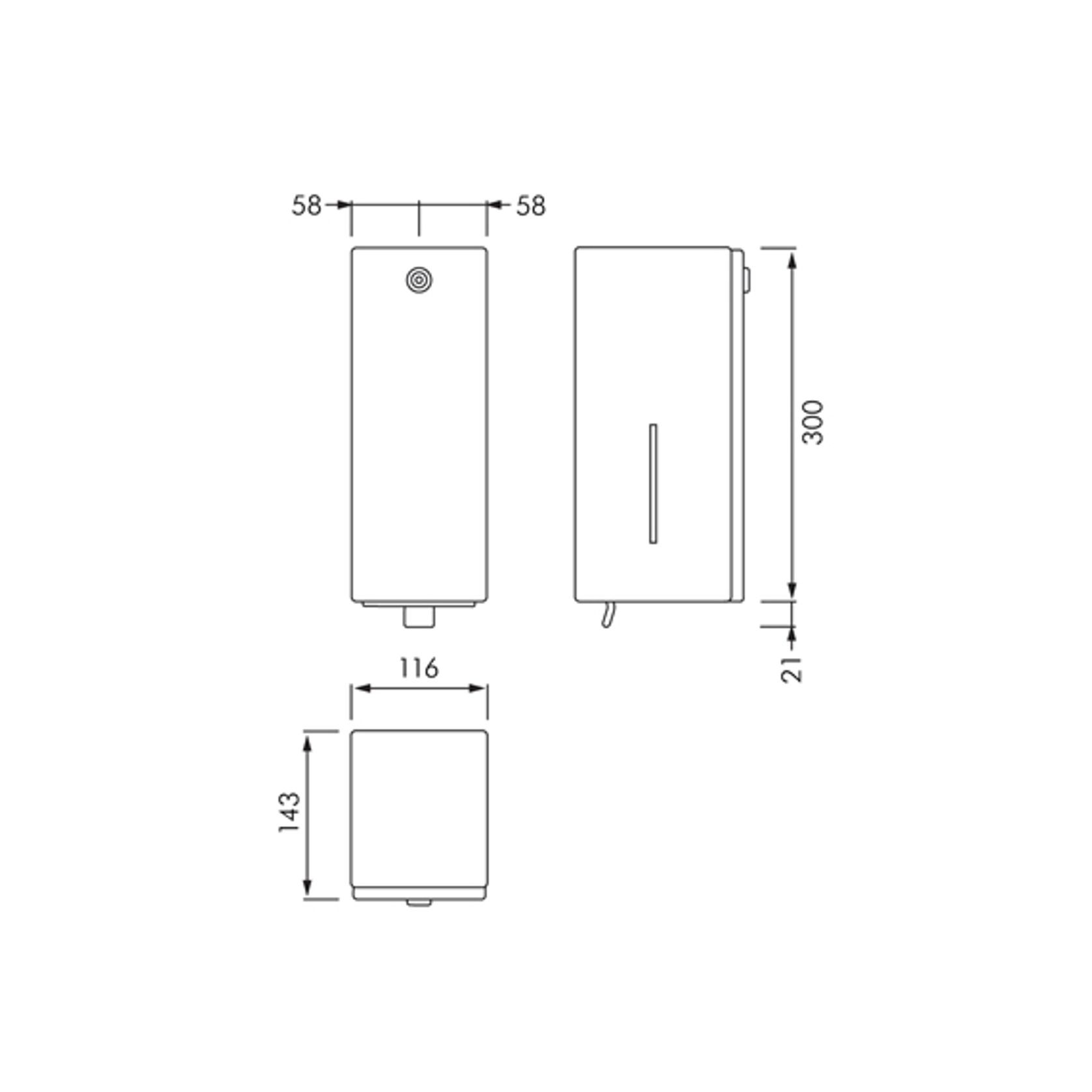 KWC Franke Surface Mount Vertical Liquid Soap Dispenser gallery detail image