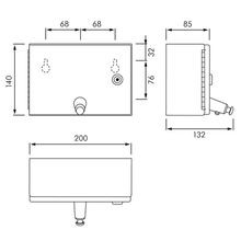 KWC Franke Wall Mount Horizontal Liquid Soap Dispenser gallery detail image