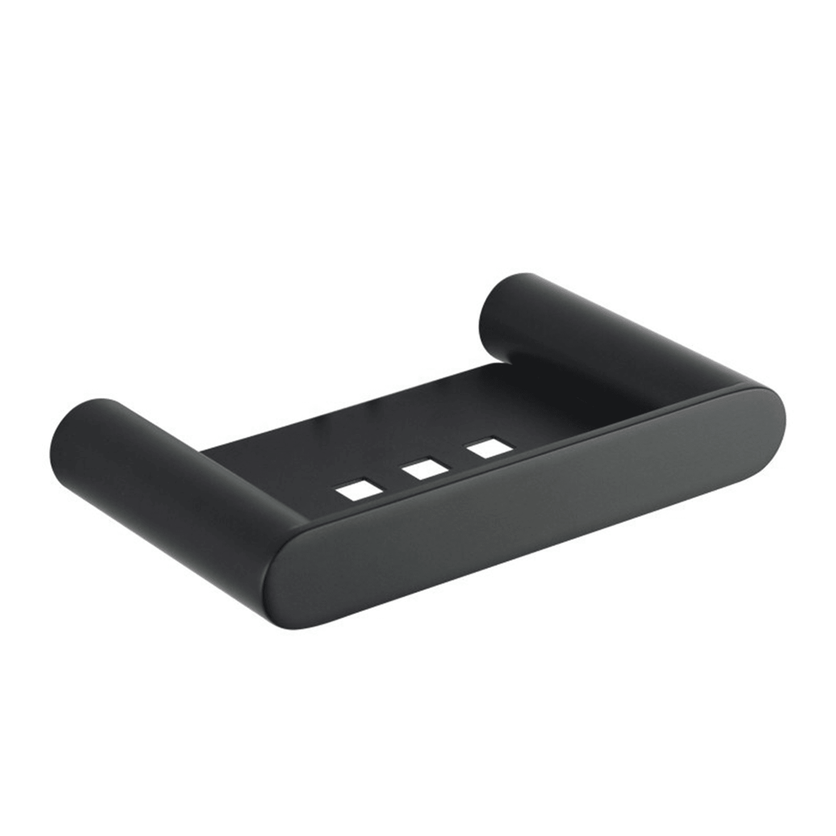Rushy Soap Dish Matte Black gallery detail image