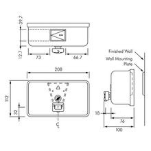 ASI Surface Mounted Horizontal Liquid Soap Dispenser gallery detail image