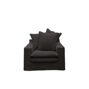 Keely Slipcover Armchair - Carbon gallery detail image