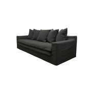 Keely Slipcover Sofa 3 Seater - Carbon gallery detail image