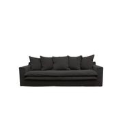 Keely Slipcover Sofa 3 Seater - Carbon gallery detail image