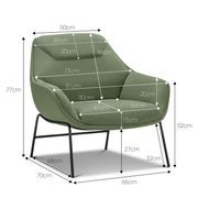 Mii Occasional Lounge Chair | Moss Green gallery detail image