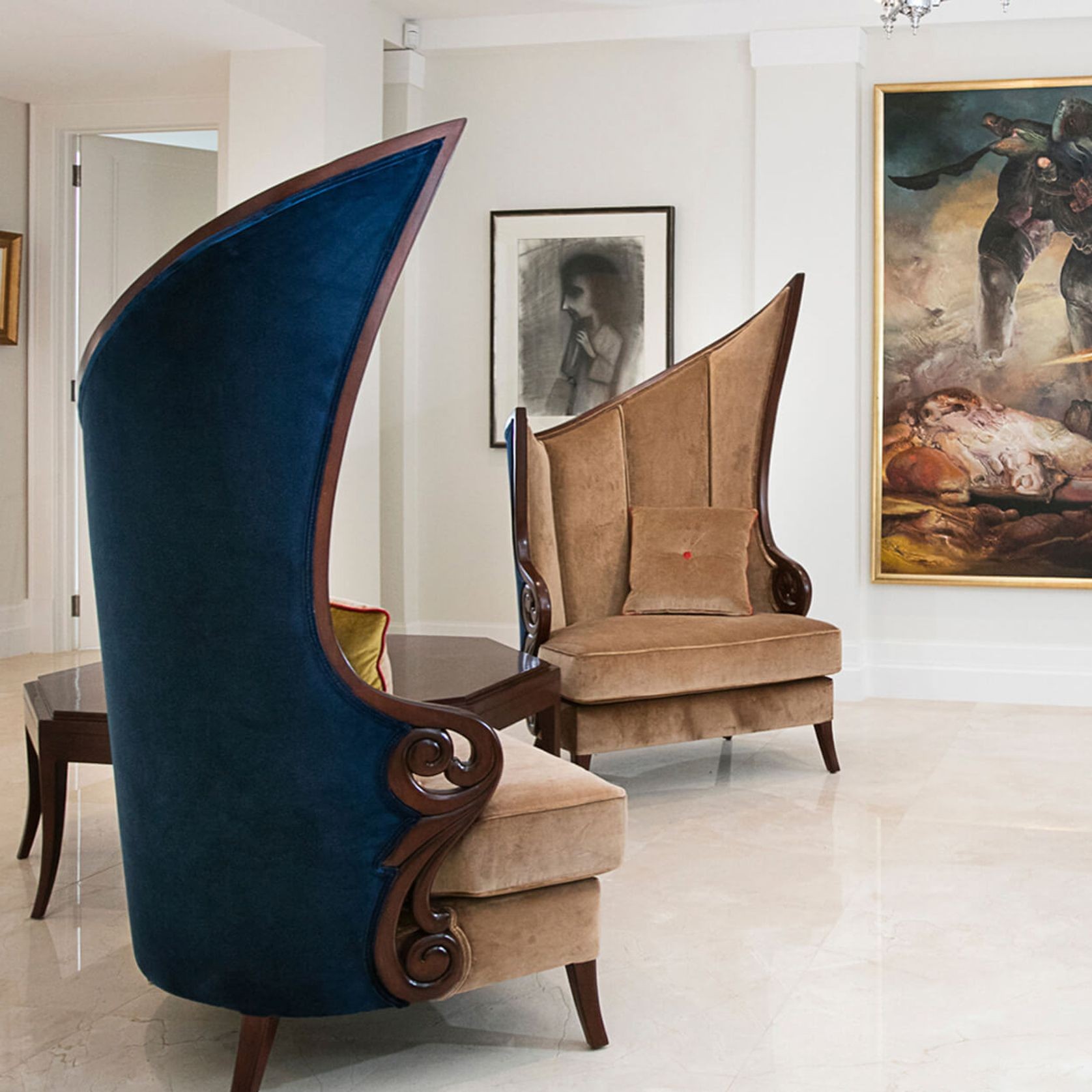 Modern Art Deco Chairs gallery detail image