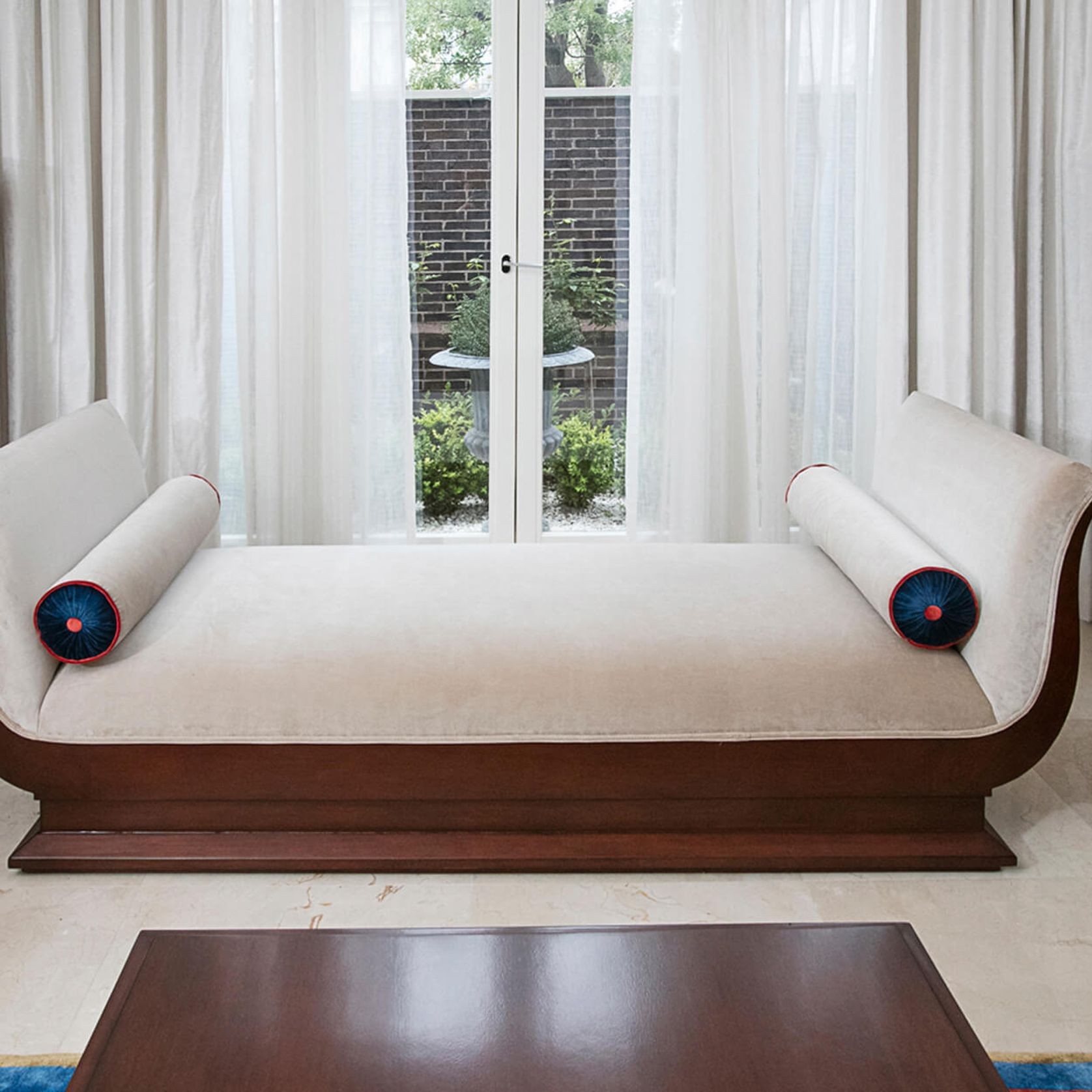 Modern Art Deco Open Back Sofa gallery detail image