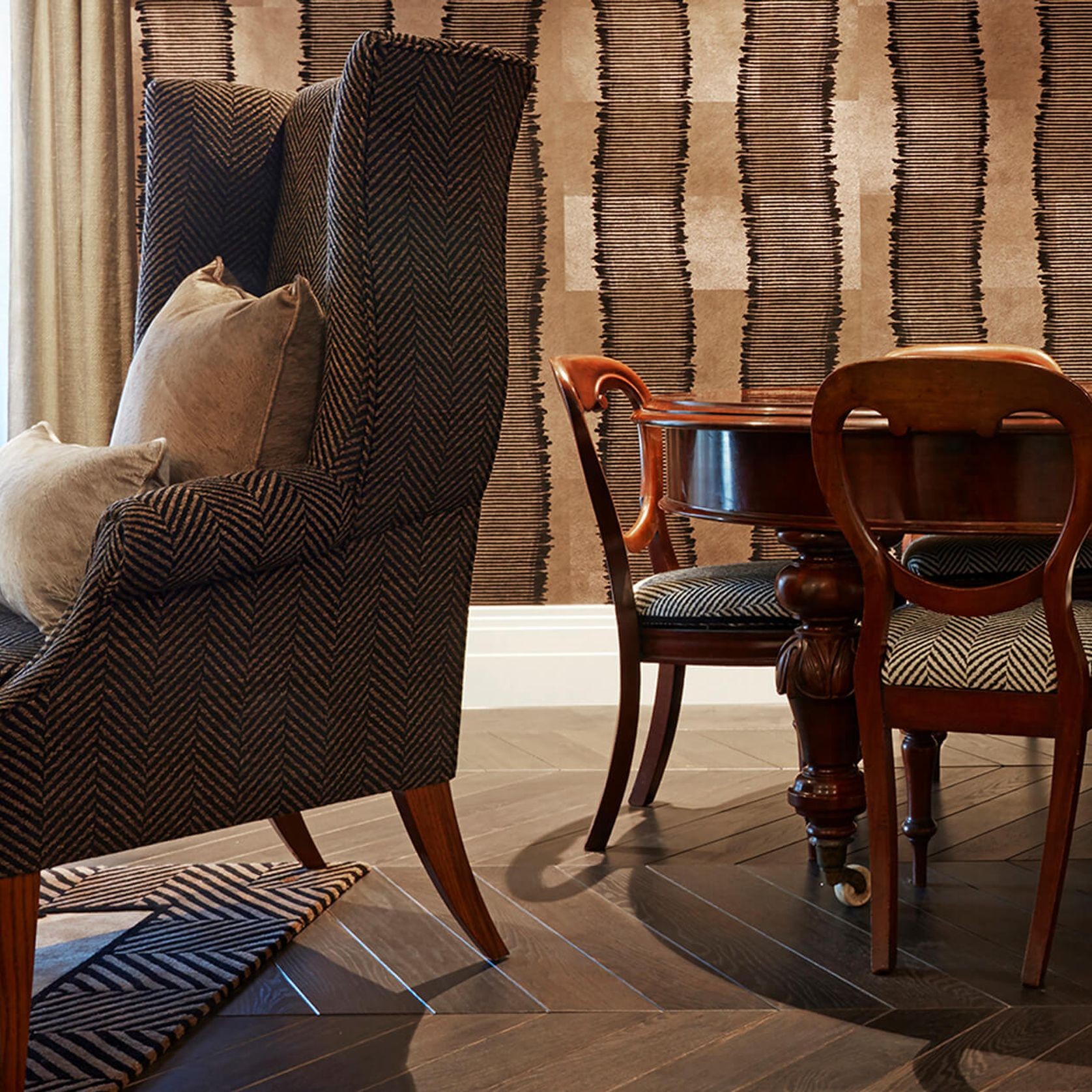 Hamptons Wingback Chair gallery detail image