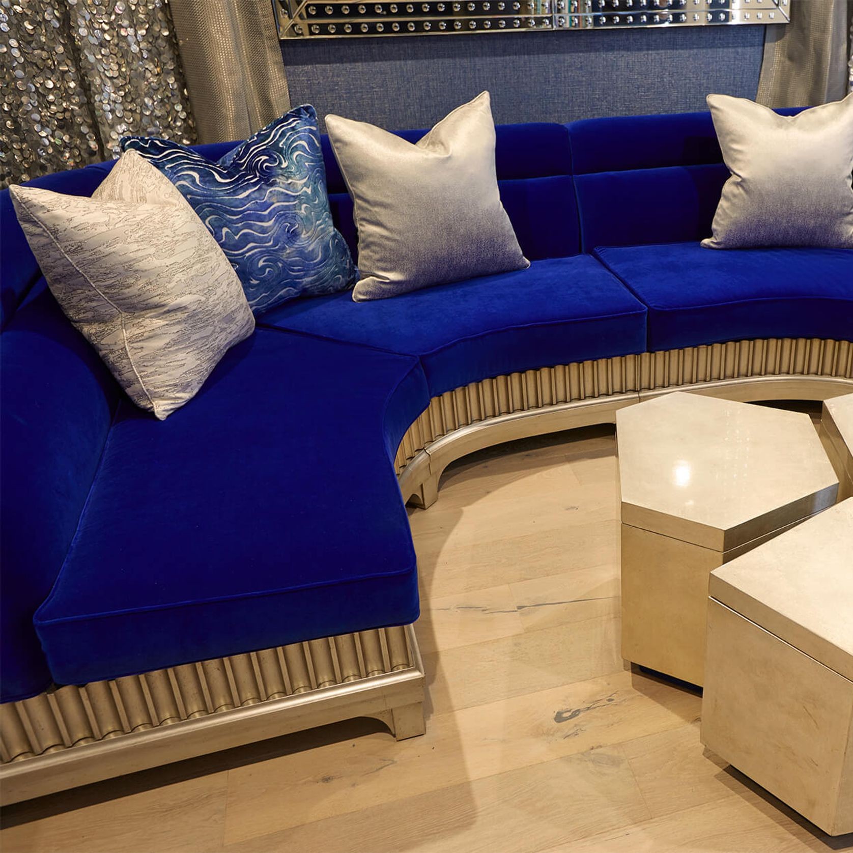 Modernist Curved Sofa gallery detail image