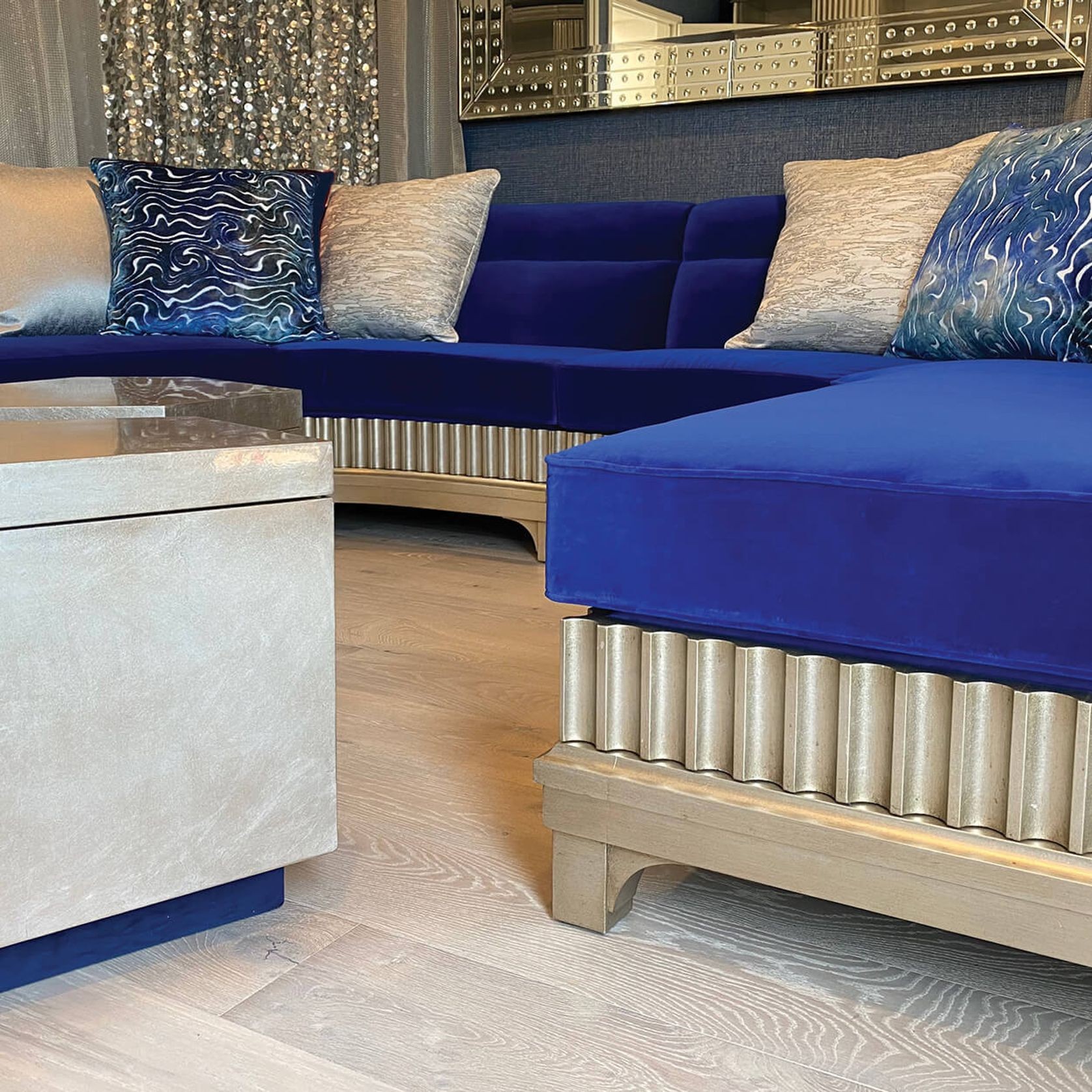 Modernist Curved Sofa gallery detail image